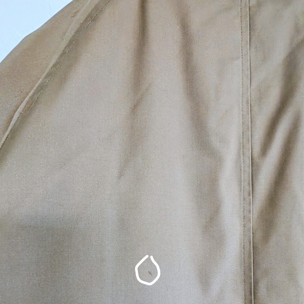 VTG London Fog Maincoats Tan Trench Coat Classic Tailored Overcoat Raincoat - Picture 16 of 16